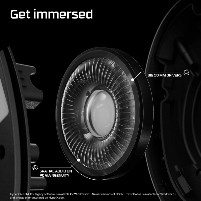 HYPERX CLOUD STINGER 3 - AURICULARES INALAMBRICOS PARA JUEGOS PARA PC, HYPERX SIGNATURE COMFORT, - 5