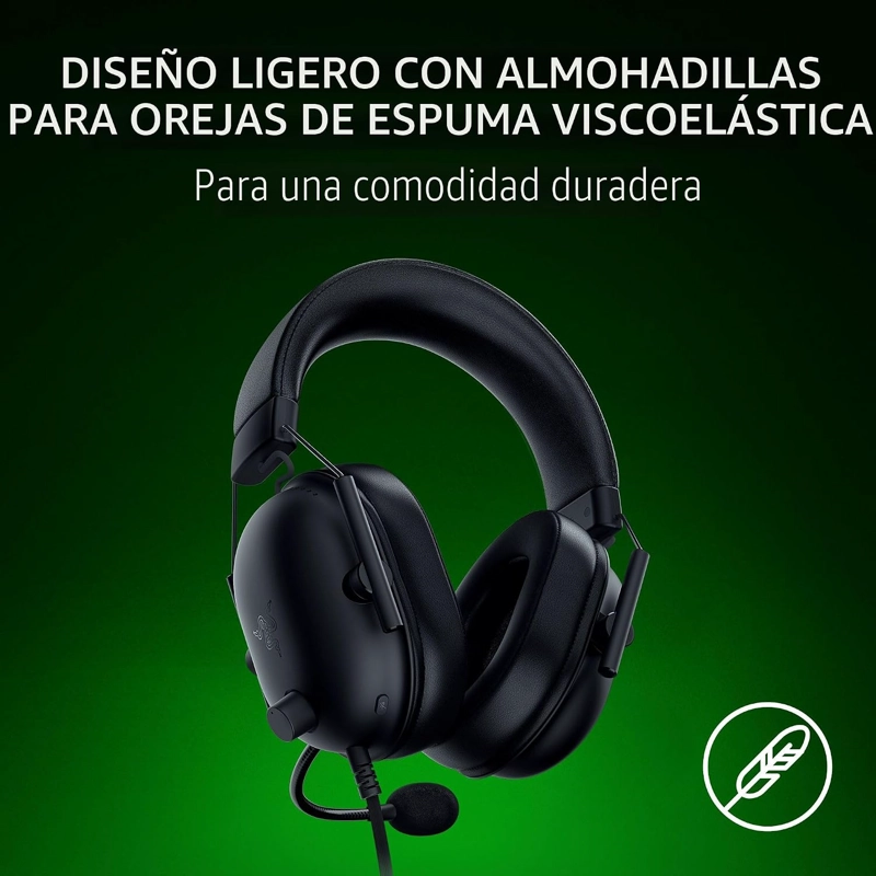 RAZER BLACKSHARK V2 X AURICULARES PARA JUEGOS XBOX, CONECTOR DE AUDIO DE 0.138 IN, COLOR NEGRO - 5