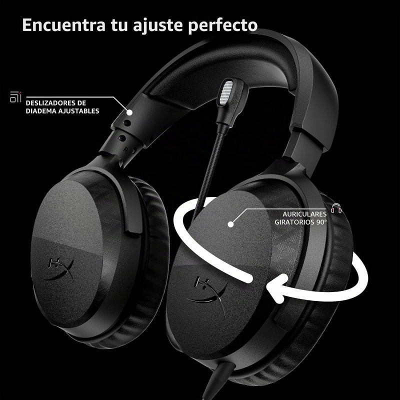 HYPERX CLOUD STINGER 3 - AURICULARES PARA JUEGOS CON CABLE PARA XBOX, HYPERX SIGNATURE COMFORT, - 6