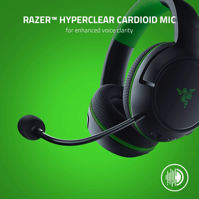 RAZER KAIRA INALAMBRICO PARA JUEGOS GAMER HEADSET PARA XBOX SERIES X S, XBOX ONE: TRIFORCE TITANIUM - 3