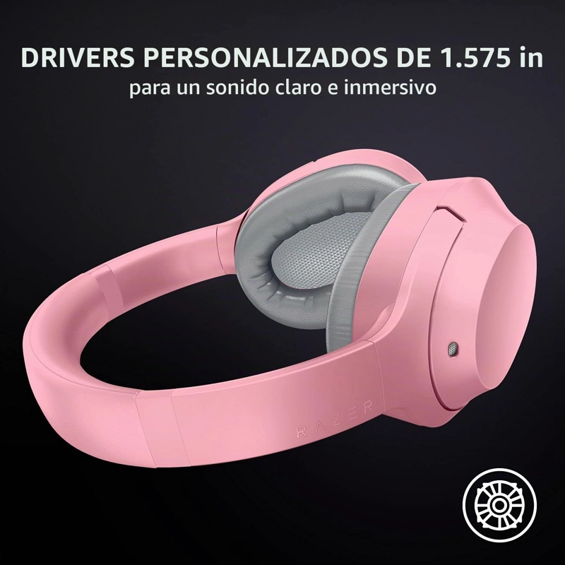 RAZER AURICULARES INALAMBRICOS DE BAJA LATENCIA OPUS X: CANCELACION ACTIVA DE RUIDO ANC - BLUETOOTH - 5