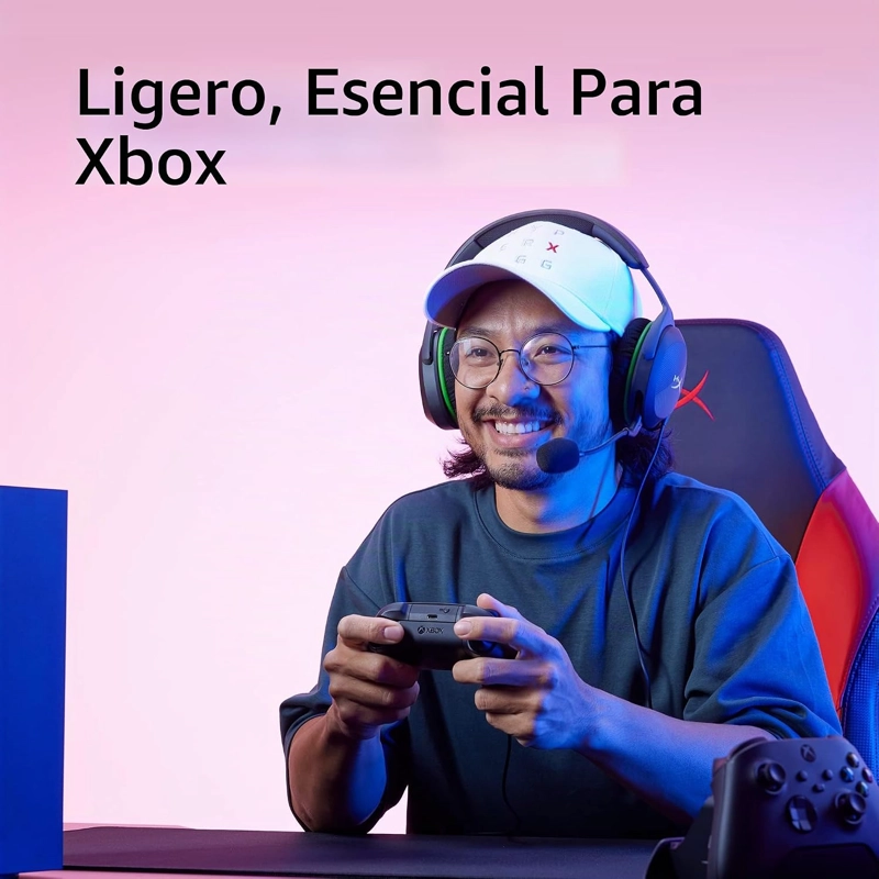 HYPERX CLOUDX STINGER 2 CORE - AURICULARES PARA JUEGOS DE XBOX, LIGEROS, CON MICROFONO, FUNCION - 4
