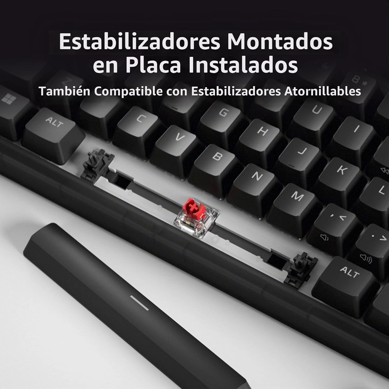 HYPERX ORIGENES 2 65 - TECLADO PARA JUEGOS, PC, CARCASA INTERCAMBIABLE, INTERRUPTORES HOTSWAP, - 5