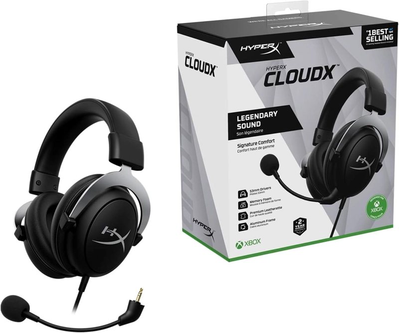HYPERX CLOUDX, AURICULARES OFICIALES PARA JUEGOS CON LICENCIA DE XBOX, COMPATIBLES CON XBOX ONE - 6