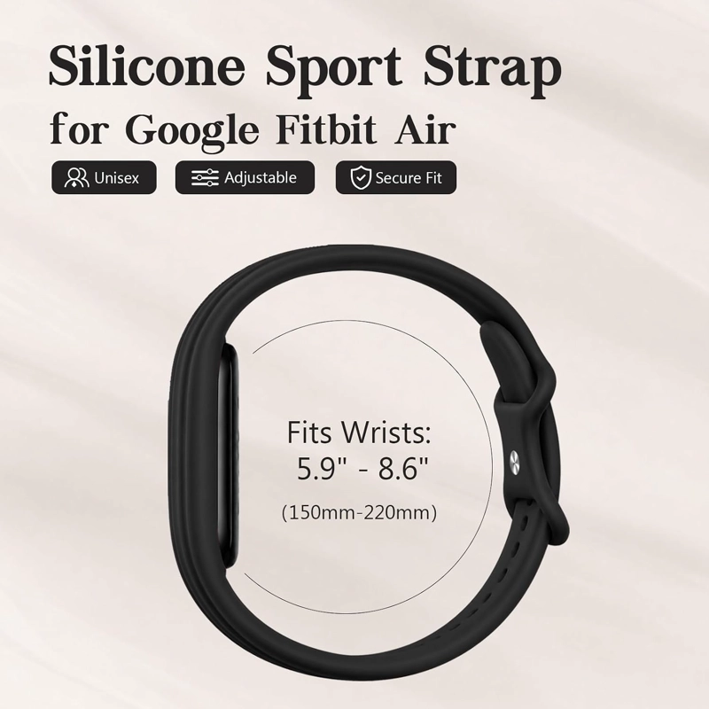 SILICONE BAND PARA GOOGLE FITBIT AIR ACTIVITY TRACKER STRAP MEN WOMEN - 6