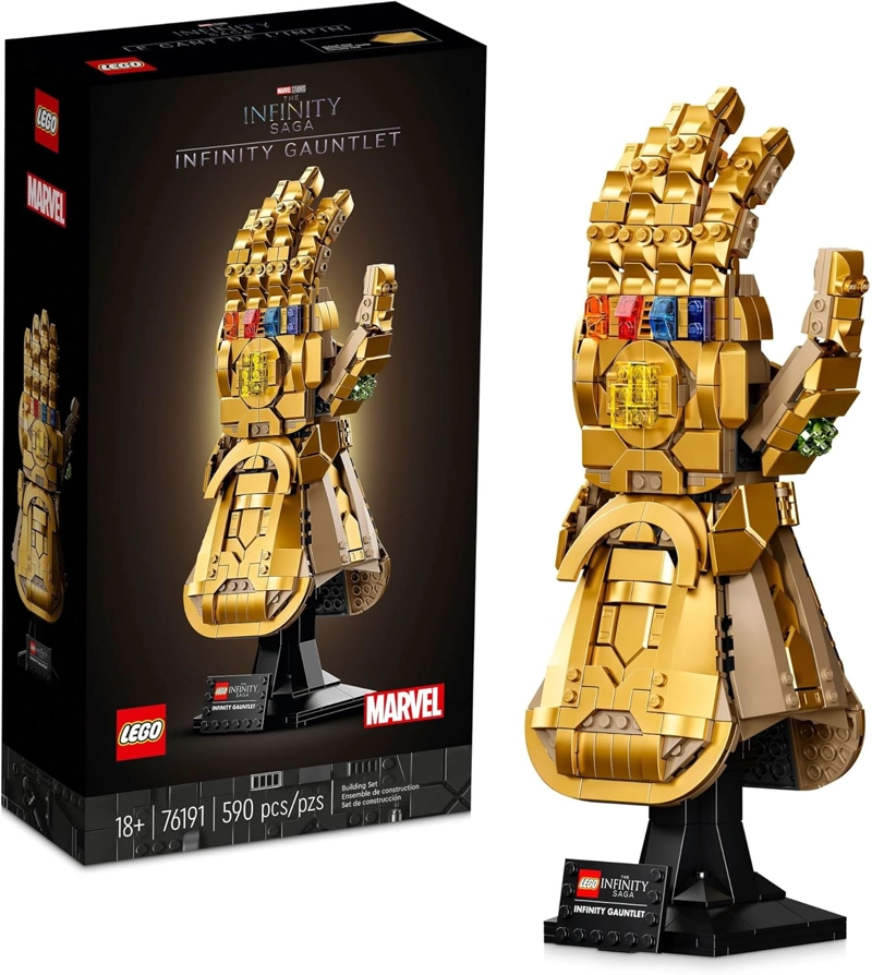 LEGO MARVEL INFINITY 76191 - JUEGO DE GUANTES COLECCIONABLES DE THANOS CON PIEDRAS DEL INFINITO, - 1