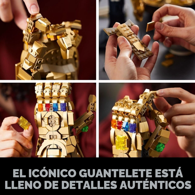 LEGO MARVEL INFINITY 76191 - JUEGO DE GUANTES COLECCIONABLES DE THANOS CON PIEDRAS DEL INFINITO, - 5