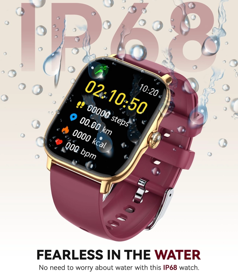 RELOJ INTELIGENTE PARA MUJERES Y HOMBRES, CONTADOR DE ACTIVIDAD, RELOJ INTELIGENTE 2025 IP68 - 6