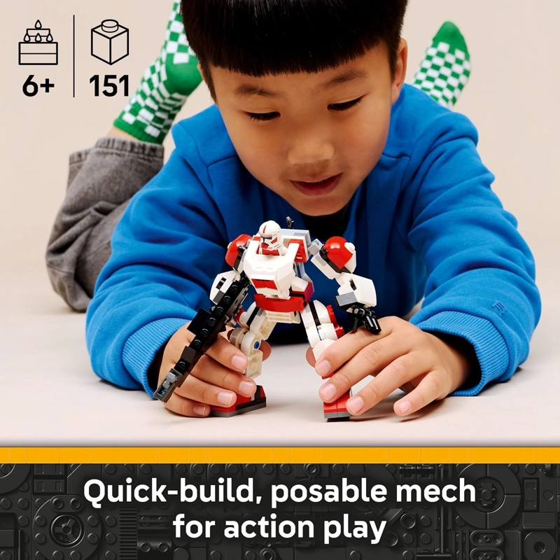 LEGO STAR WARS CLONE SHOCK TROOPER MECH - JUGUETE DE CONSTRUCCION PARA NIÑOS Y NIÑAS - FIGURA - 2