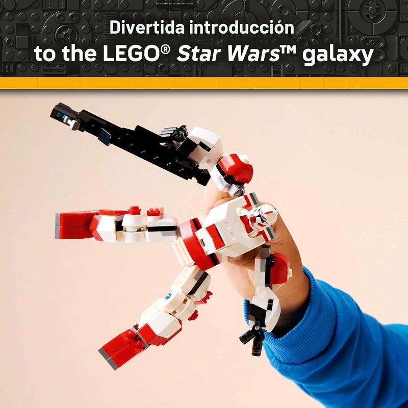 LEGO STAR WARS CLONE SHOCK TROOPER MECH - JUGUETE DE CONSTRUCCION PARA NIÑOS Y NIÑAS - FIGURA - 4