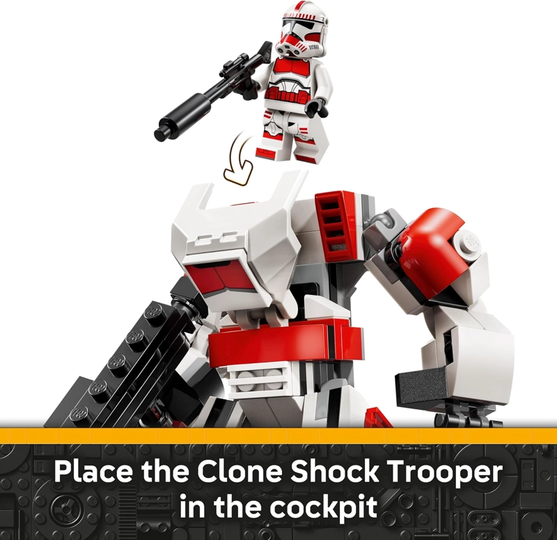 LEGO STAR WARS CLONE SHOCK TROOPER MECH - JUGUETE DE CONSTRUCCION PARA NIÑOS Y NIÑAS - FIGURA - 5