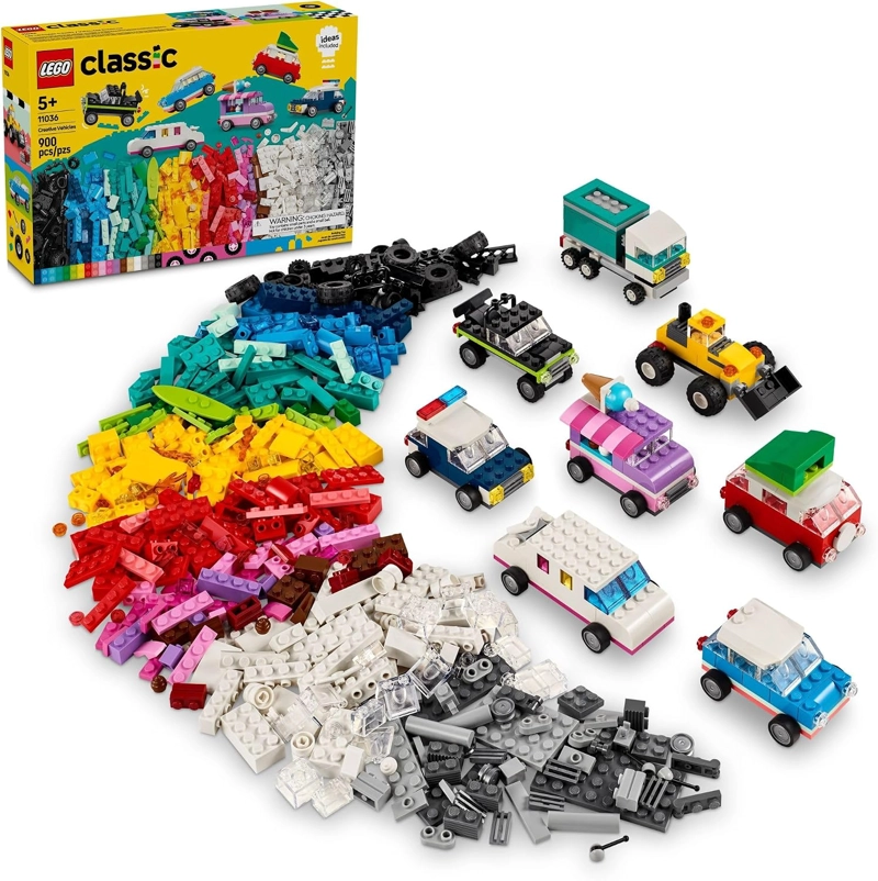 LEGO VEHICULOS CREATIVOS CLASICOS, KIT DE MAQUILLAJE DE CONSTRUCCION DE LADRILLOS COLORIDOS - 1