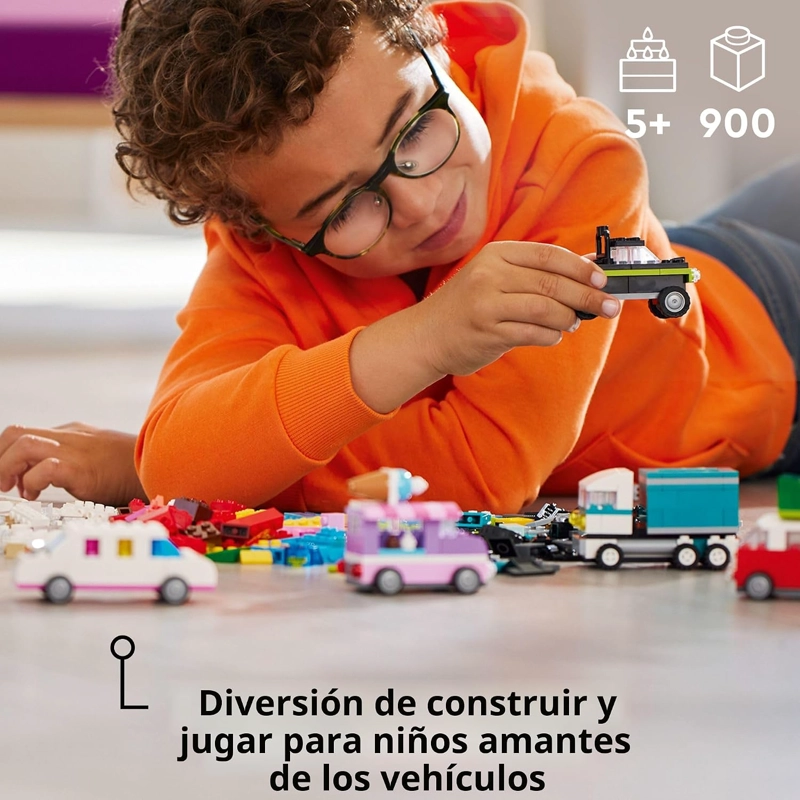 LEGO VEHICULOS CREATIVOS CLASICOS, KIT DE MAQUILLAJE DE CONSTRUCCION DE LADRILLOS COLORIDOS - 2