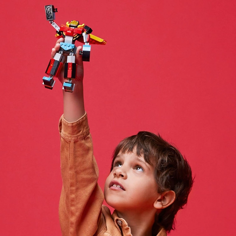 LEGO CREATOR 31124 - KIT DE MAQUILLAJE DE CONSTRUCCION DE SUPER ROBOT 3 EN 1, LOS NIÑOS PUEDEN - 2