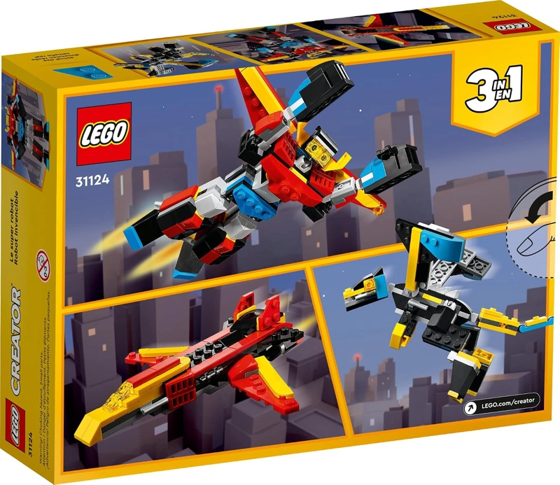 LEGO CREATOR 31124 - KIT DE MAQUILLAJE DE CONSTRUCCION DE SUPER ROBOT 3 EN 1, LOS NIÑOS PUEDEN - 6