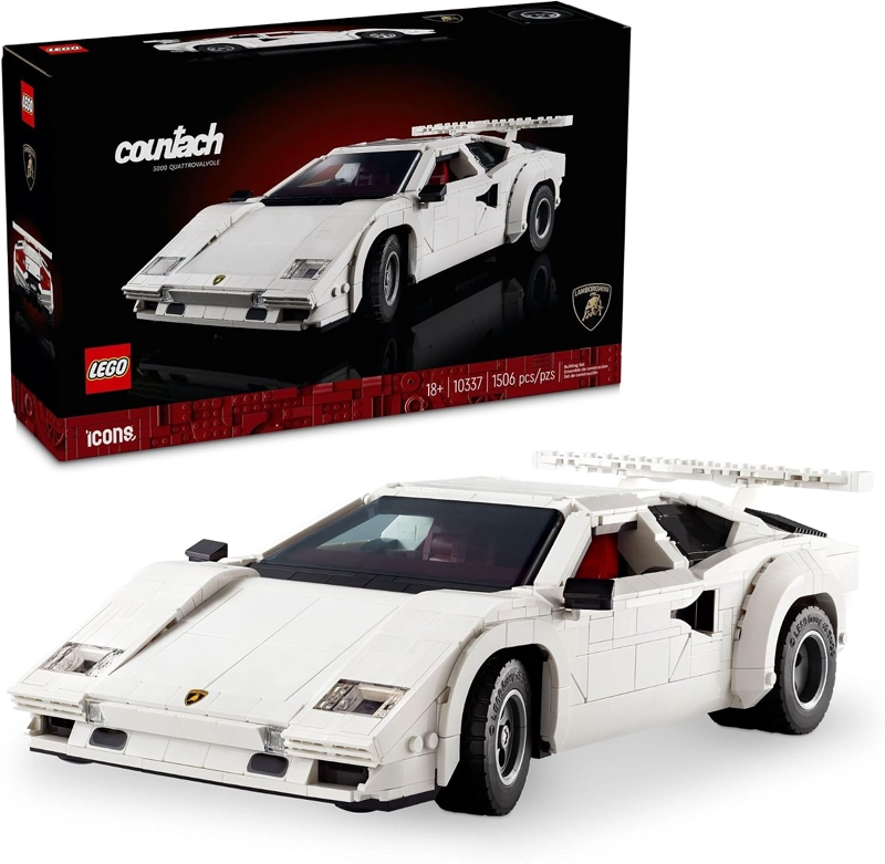 LEGO ICONS LAMBORGHINI COUNTACH 5000 QUATTROVALVOLE KIT DE MAQUILLAJE DE MODELO DE AUTO - JUEGO - 1