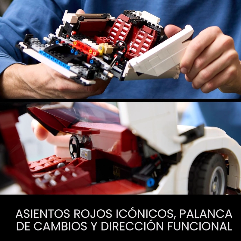 LEGO ICONS LAMBORGHINI COUNTACH 5000 QUATTROVALVOLE KIT DE MAQUILLAJE DE MODELO DE AUTO - JUEGO - 5
