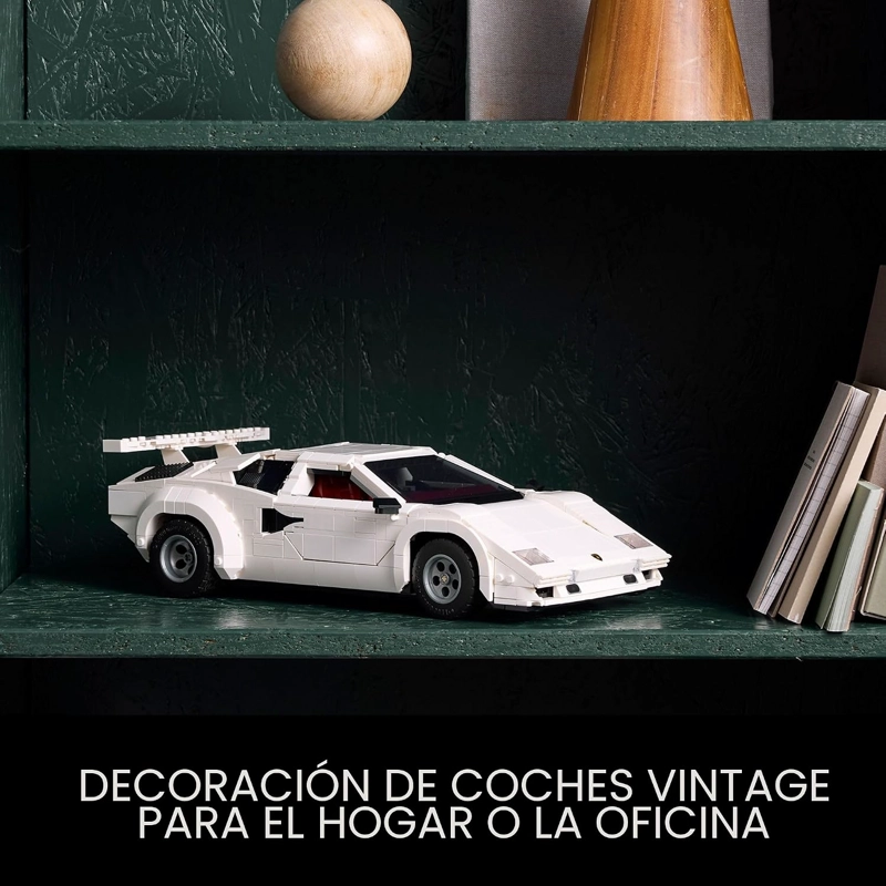 LEGO ICONS LAMBORGHINI COUNTACH 5000 QUATTROVALVOLE KIT DE MAQUILLAJE DE MODELO DE AUTO - JUEGO - 6