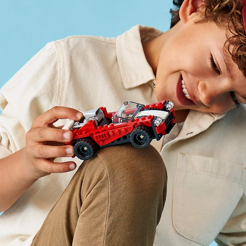 LEGO CREATOR - COCHE DEPORTIVO DE JUGUETE 31100, 3 EN 1 134 PIEZAS - 2