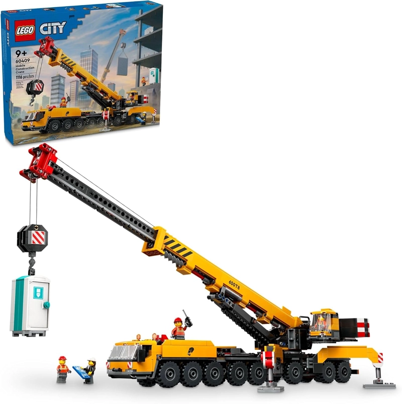 LEGO CITY GRUA DE CONSTRUCCION MOVIL AMARILLA - JUGUETES DE CONSTRUCCION PARA NIÑOS Y NIÑAS, EDADES - 1