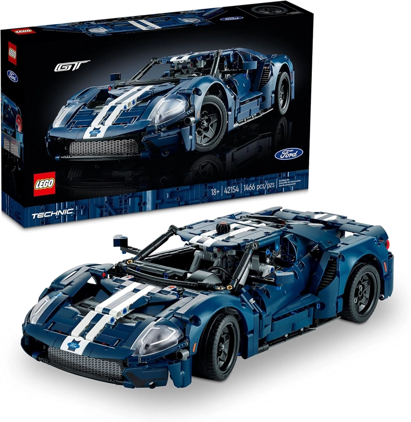 LEGO TECHNIC 2022 FORD GT - JUEGO DE CONSTRUCCION PARA ADULTOS, KIT DE MAQUILLAJE COLECCIONABLE - 1