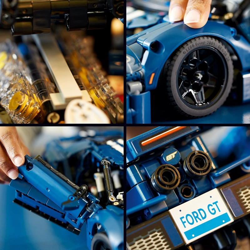 LEGO TECHNIC 2022 FORD GT - JUEGO DE CONSTRUCCION PARA ADULTOS, KIT DE MAQUILLAJE COLECCIONABLE - 5