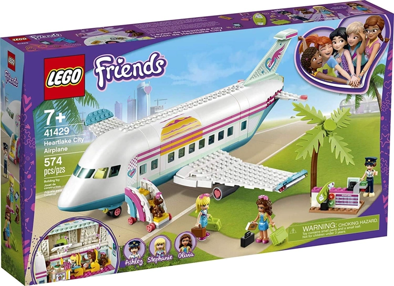LEGO FRIENDS HEARTLAKE CITY AIRPLANE 41429, INCLUYE FRIENDS STEPHANIE Y OLIVIA, Y MUCHOS ACCESORIOS - 1