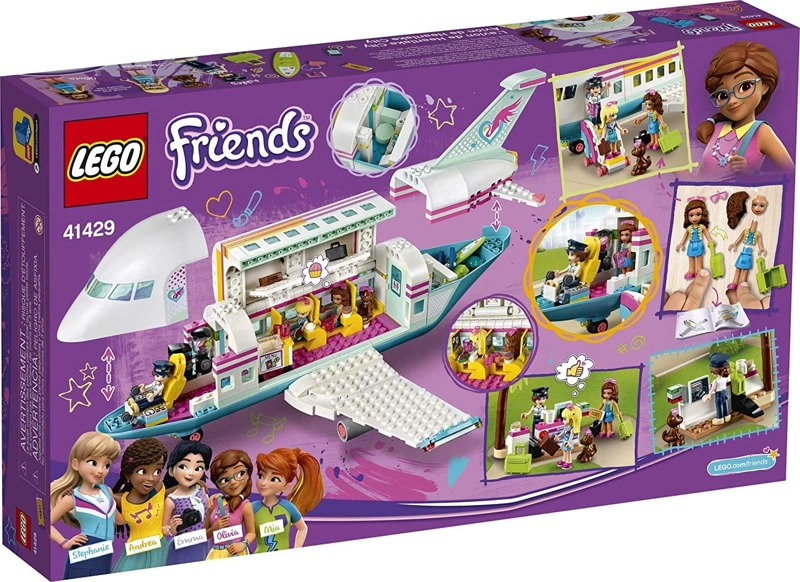 LEGO FRIENDS HEARTLAKE CITY AIRPLANE 41429, INCLUYE FRIENDS STEPHANIE Y OLIVIA, Y MUCHOS ACCESORIOS - 4