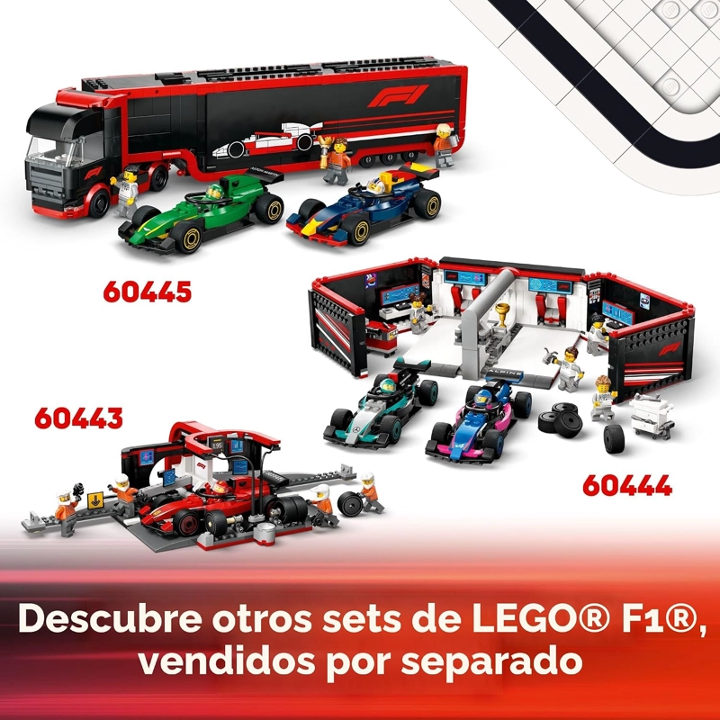 LEGO CITY PILOTO DE F1 CON COCHE DE CARRERAS DE MCLAREN - KIT DE MAQUILLAJE DE CONSTRUCCION - 6