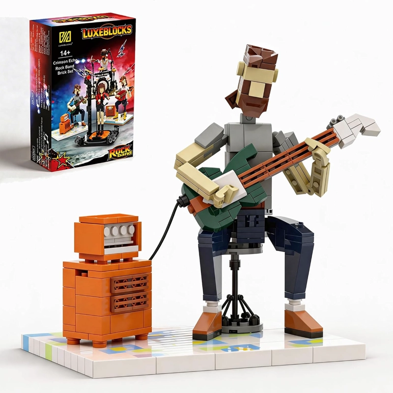 ROCK GUITARIST BUILDING KIT DE MAQUILLAJE SET MODELO CON SOULFUL PERFORMANCE 323PCS STAGE ART - 1