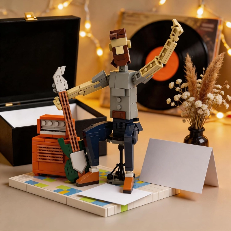 ROCK GUITARIST BUILDING KIT DE MAQUILLAJE SET MODELO CON SOULFUL PERFORMANCE 323PCS STAGE ART - 2