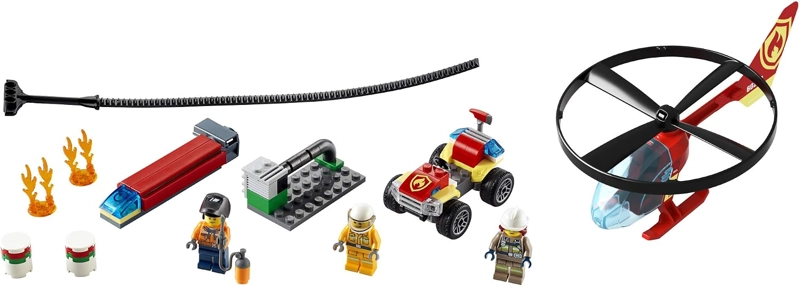 LEGO CITY FIRE HELICOPTER RESPONSE 60248 JUGUETE DE BOMBERO, DIVERTIDO JUEGO DE CONSTRUCCION - 3