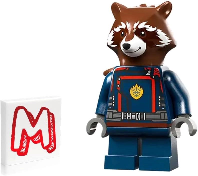 LEGO SUPER HEROES GUARDIANES DE LA GALAXIA VOL. 3 MINIFIGURA - MAPACHE COHETE CON BLASTER - 4