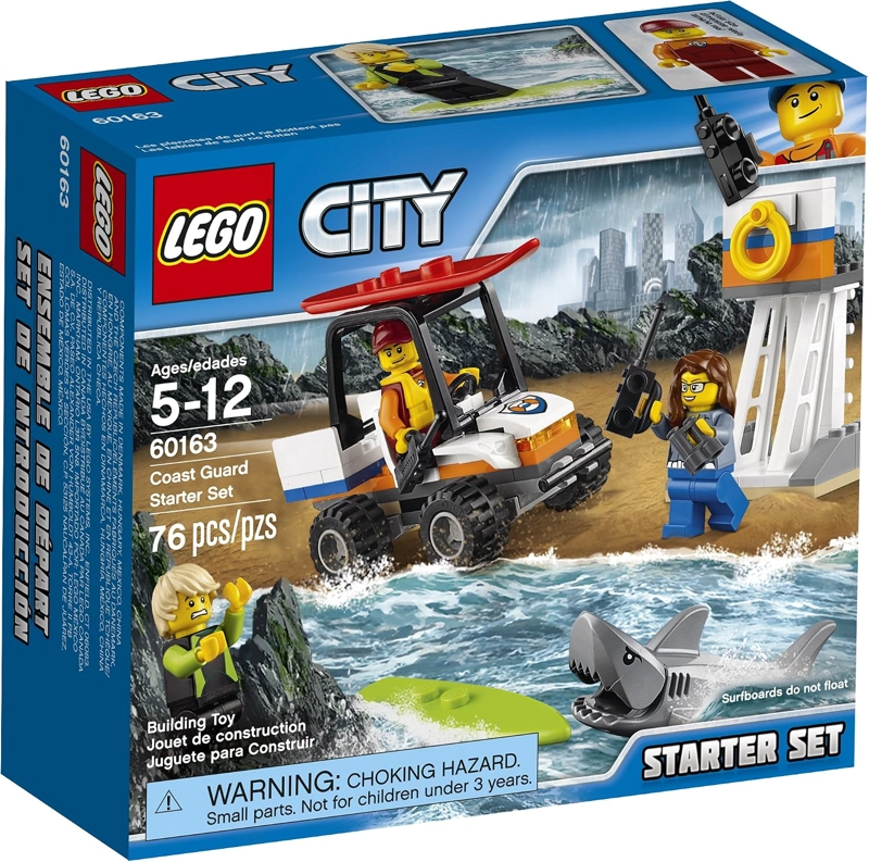 LEGO CITY COAST GUARD COAST GUARD STARTER KIT DE MAQUILLAJE SET 60163 KIT DE MAQUILLAJE - 1