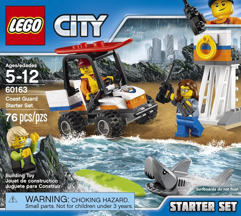 LEGO CITY COAST GUARD COAST GUARD STARTER KIT DE MAQUILLAJE SET 60163 KIT DE MAQUILLAJE - 2
