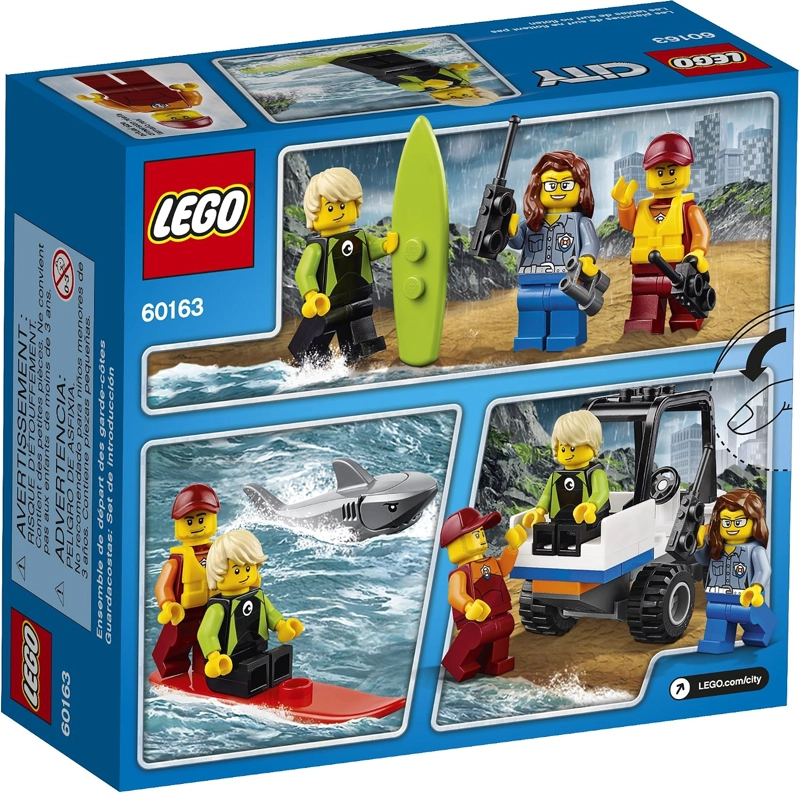 LEGO CITY COAST GUARD COAST GUARD STARTER KIT DE MAQUILLAJE SET 60163 KIT DE MAQUILLAJE - 3