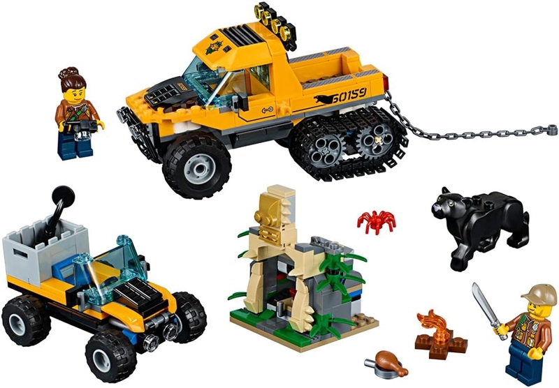 LEGO CITY EXPLORADORES DE LA SELVA HALFTRACK MISION 60159 CONSTRUCCION KIT DE MAQUILLAJE 378 PIEZAS - 1