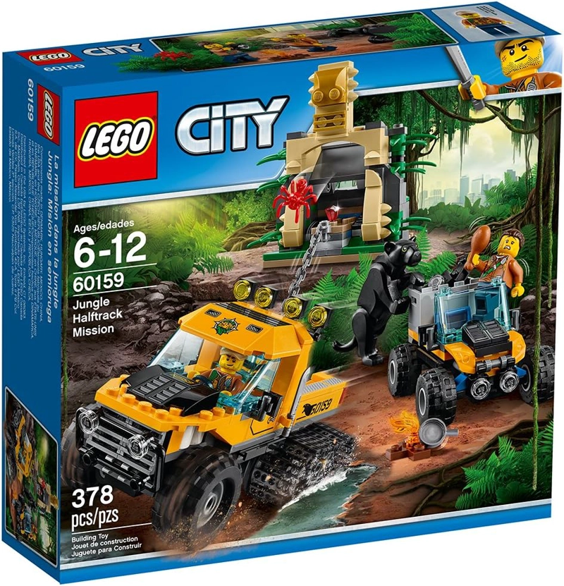 LEGO CITY EXPLORADORES DE LA SELVA HALFTRACK MISION 60159 CONSTRUCCION KIT DE MAQUILLAJE 378 PIEZAS - 5