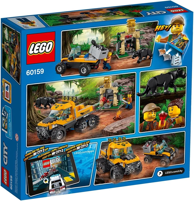 LEGO CITY EXPLORADORES DE LA SELVA HALFTRACK MISION 60159 CONSTRUCCION KIT DE MAQUILLAJE 378 PIEZAS - 6