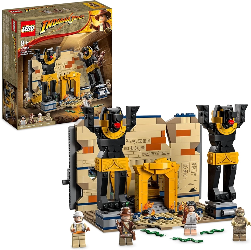 LEGO INDIANA JONES ESCAPE FROM THE TOMB - JUGUETE DE CONSTRUCCION CON TEMPLO Y MOMIA MINI, JUEGO - 1