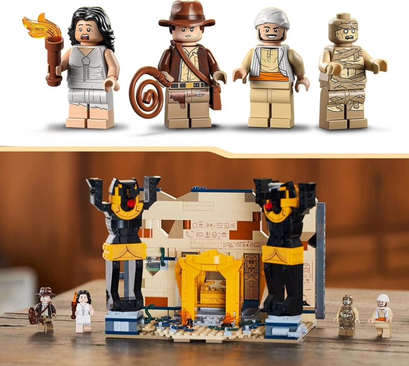 LEGO INDIANA JONES ESCAPE FROM THE TOMB - JUGUETE DE CONSTRUCCION CON TEMPLO Y MOMIA MINI, JUEGO - 2