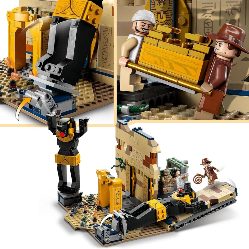 LEGO INDIANA JONES ESCAPE FROM THE TOMB - JUGUETE DE CONSTRUCCION CON TEMPLO Y MOMIA MINI, JUEGO - 4