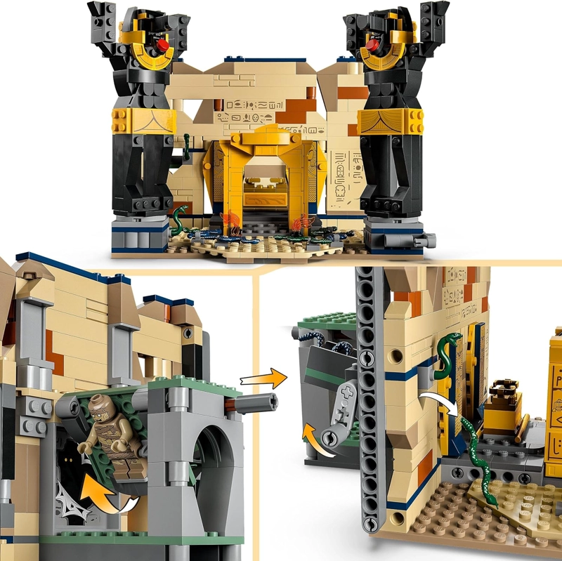 LEGO INDIANA JONES ESCAPE FROM THE TOMB - JUGUETE DE CONSTRUCCION CON TEMPLO Y MOMIA MINI, JUEGO - 5