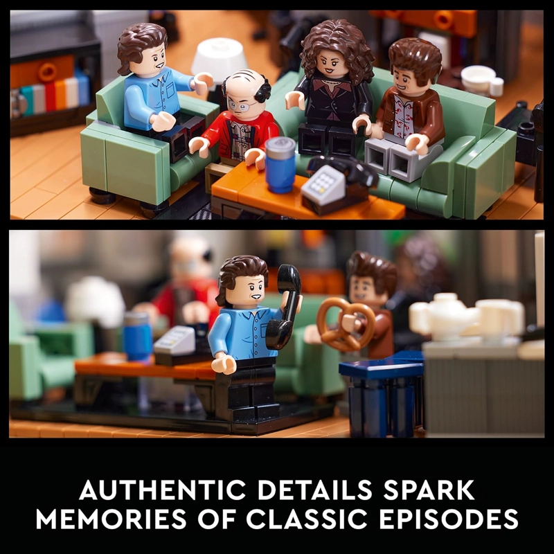 LEGO IDEAS SEINFELD 21328 KIT DE MAQUILLAJE DE CONSTRUCCION MODELO DE EXHIBICION COLECCIONABLE - 6