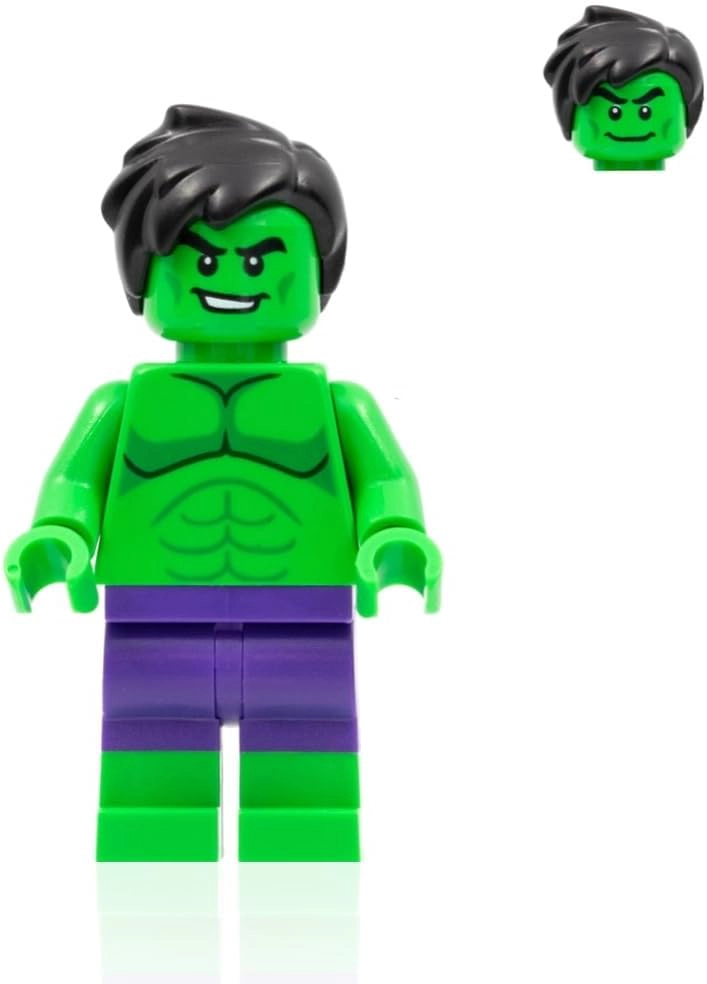 LEGO MARVEL SUPERHEROES MINIFIGURE - HULK MINI PANTALONES MORADOS - 3