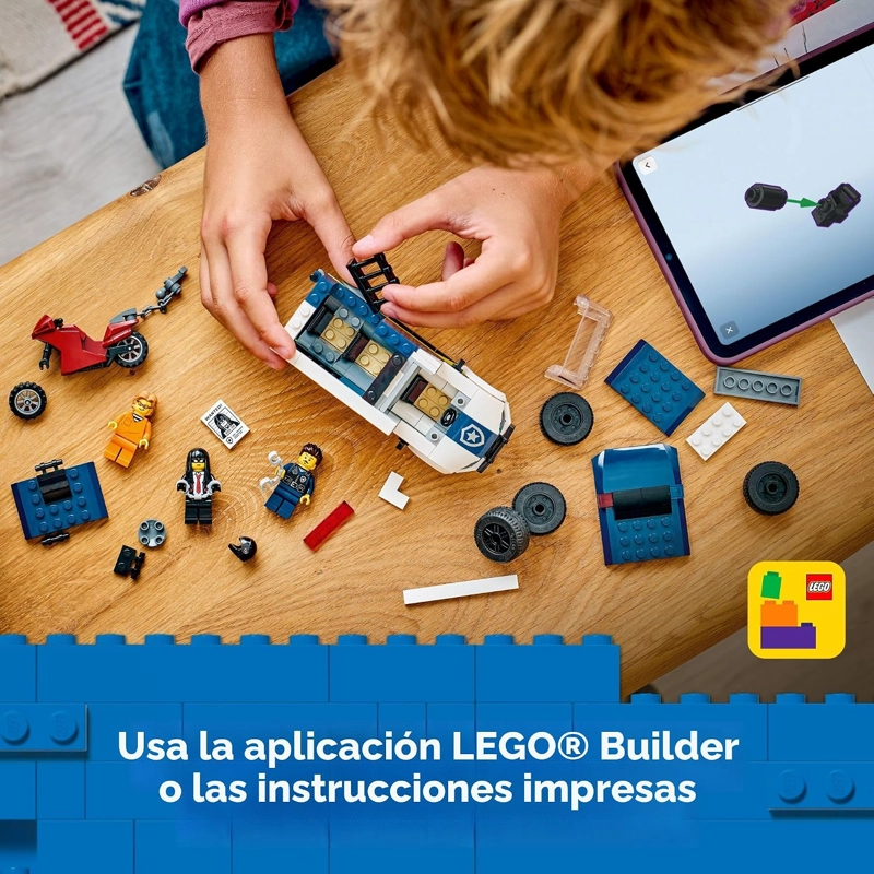 LEGO VAN DE TRANSPORTE DE PRISIONEROS DE POLICIA DE LA CIUDAD, JUGUETE DE POLICIA PARA NIÑOS, NIÑOS - 6