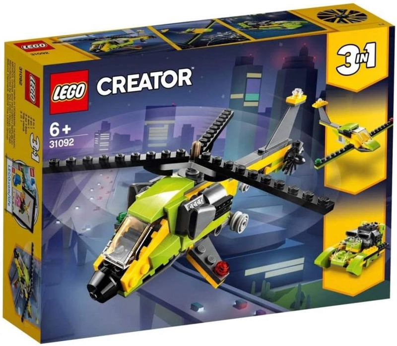 LEGO CREATOR 31092 HELICOPTER ADVENTURE 31092 KIT DE MAQUILLAJE DE CONSTRUCCION 114 PIEZAS - 1
