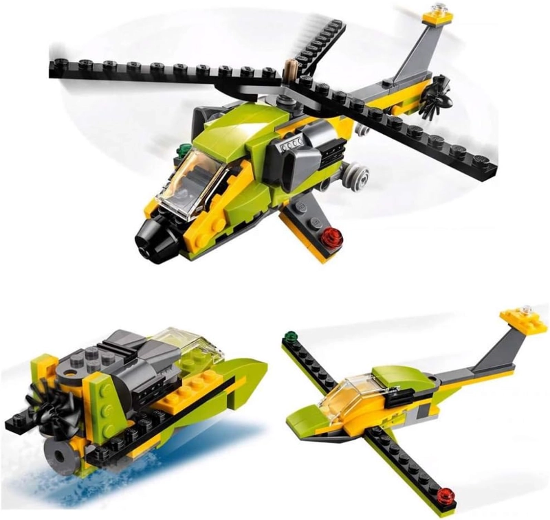 LEGO CREATOR 31092 HELICOPTER ADVENTURE 31092 KIT DE MAQUILLAJE DE CONSTRUCCION 114 PIEZAS - 3