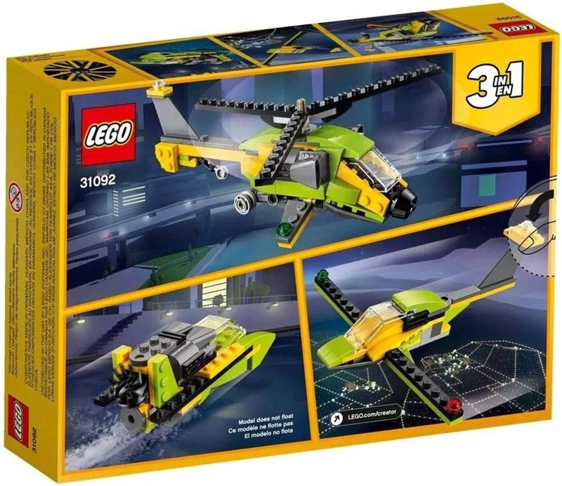 LEGO CREATOR 31092 HELICOPTER ADVENTURE 31092 KIT DE MAQUILLAJE DE CONSTRUCCION 114 PIEZAS - 5