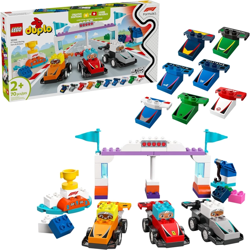 LEGO DUPLO TOWN F1 TEAM RACE CARS & DRIVERS JUGUETE DE CONSTRUCCION PLAYSET - COCHES DE JUGUETE - 1